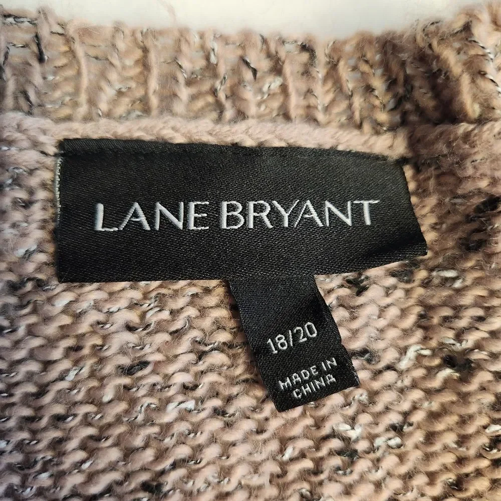 3/$25 Lane Bryant Chunky Knit Mixed Media Sweater Sz 18/20